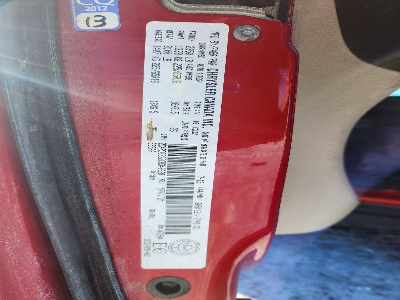 2012 Dodge Grand Caravan se