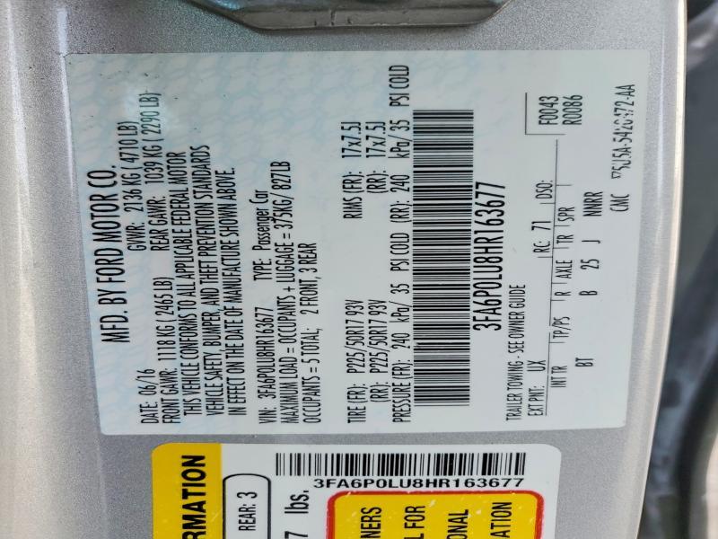 2017 Ford Fusion se Hybrid