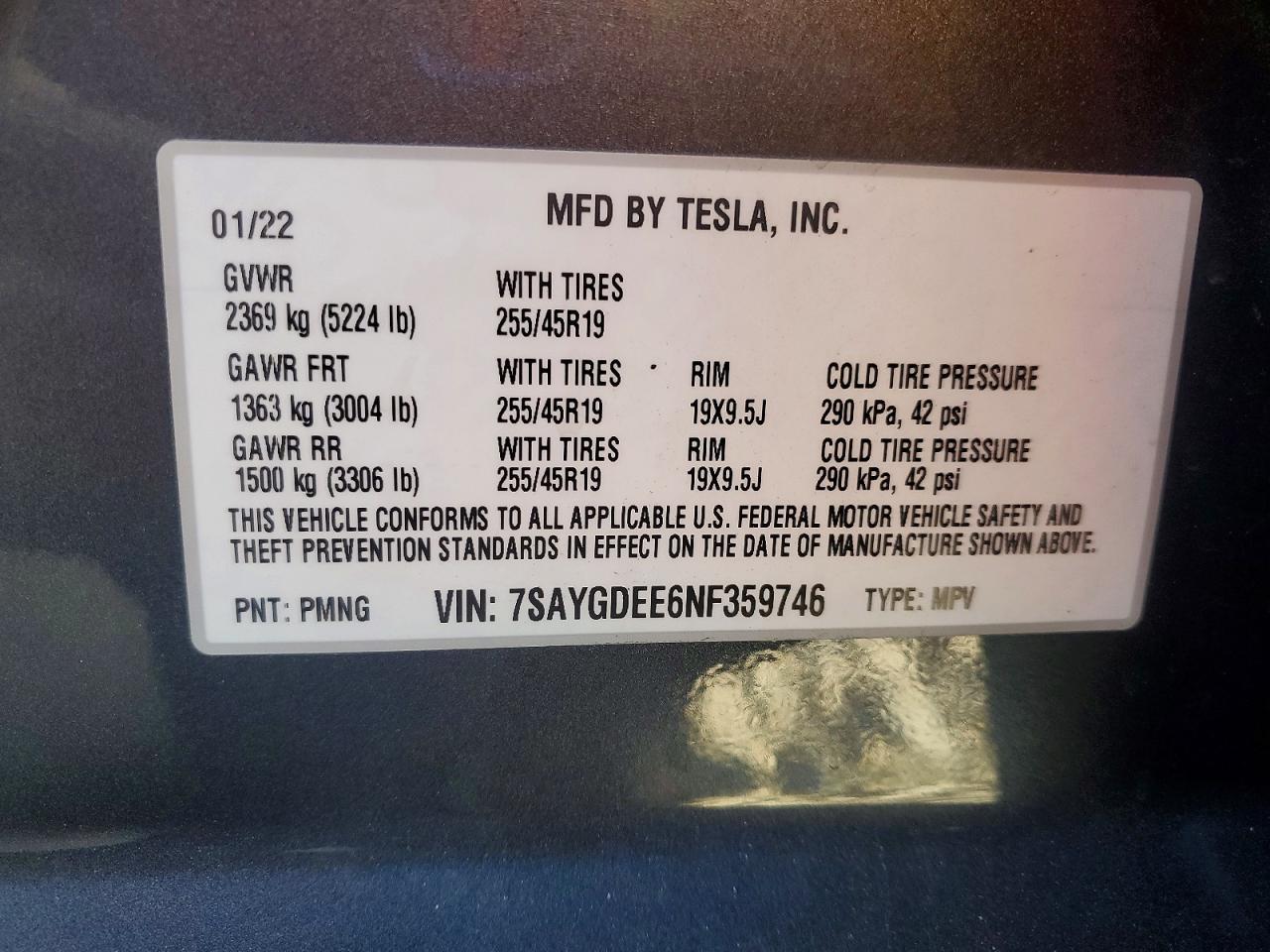 2022 Tesla Model y
