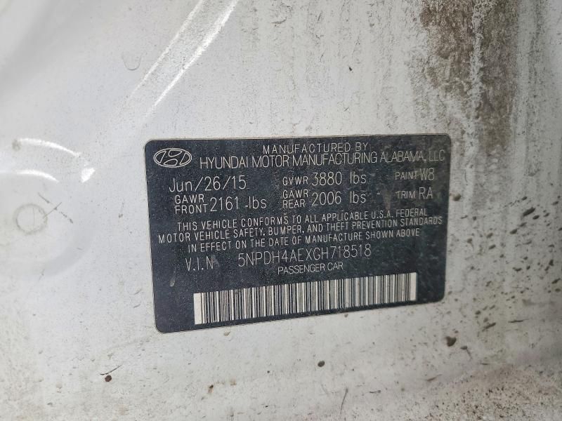 2016 Hyundai Elantra se