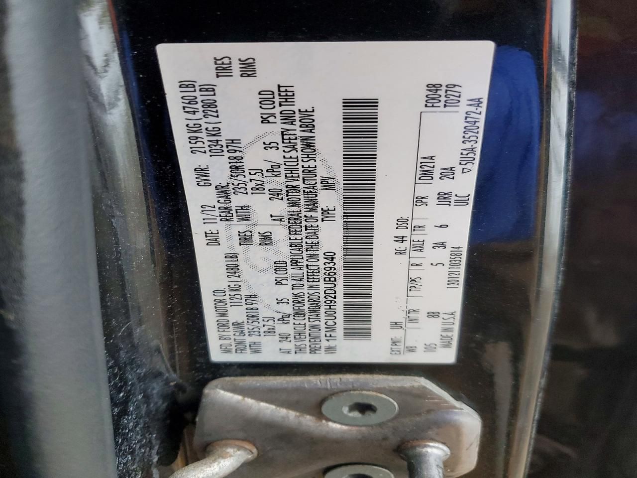 2013 Ford Escape sel