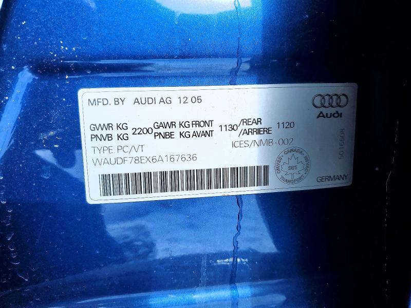 2006 Audi A4 2.0t Quattro