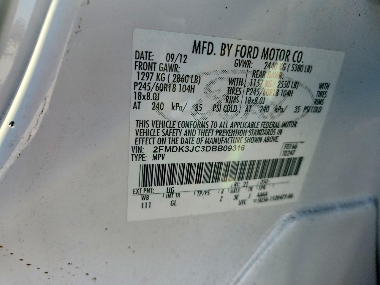 2013 Ford Edge sel