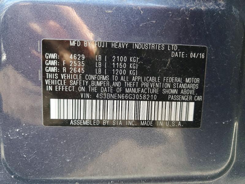 2016 Subaru Legacy 3.6r Limited