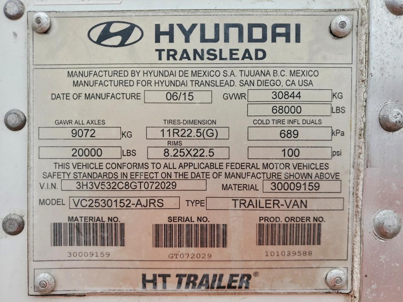 2016 F9w5 Unknown-DRY Van Trailer