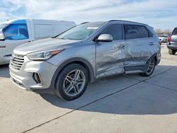 Hyundai Santa fe salvage cars for sale: 2017 Hyundai Santa fe Limited Ultimate