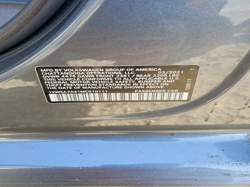 2021 Volkswagen Passat se