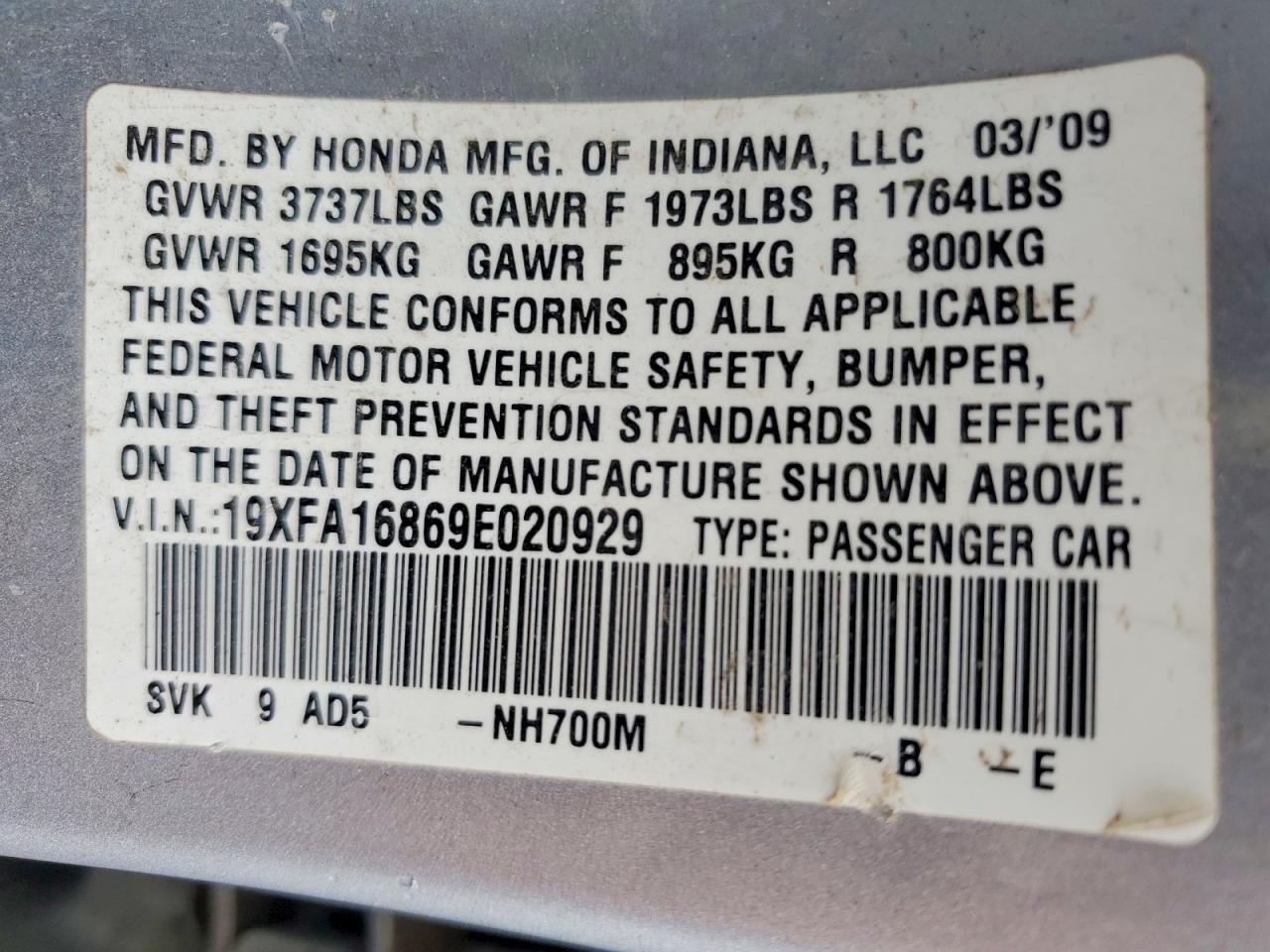 2009 Honda Civic ex