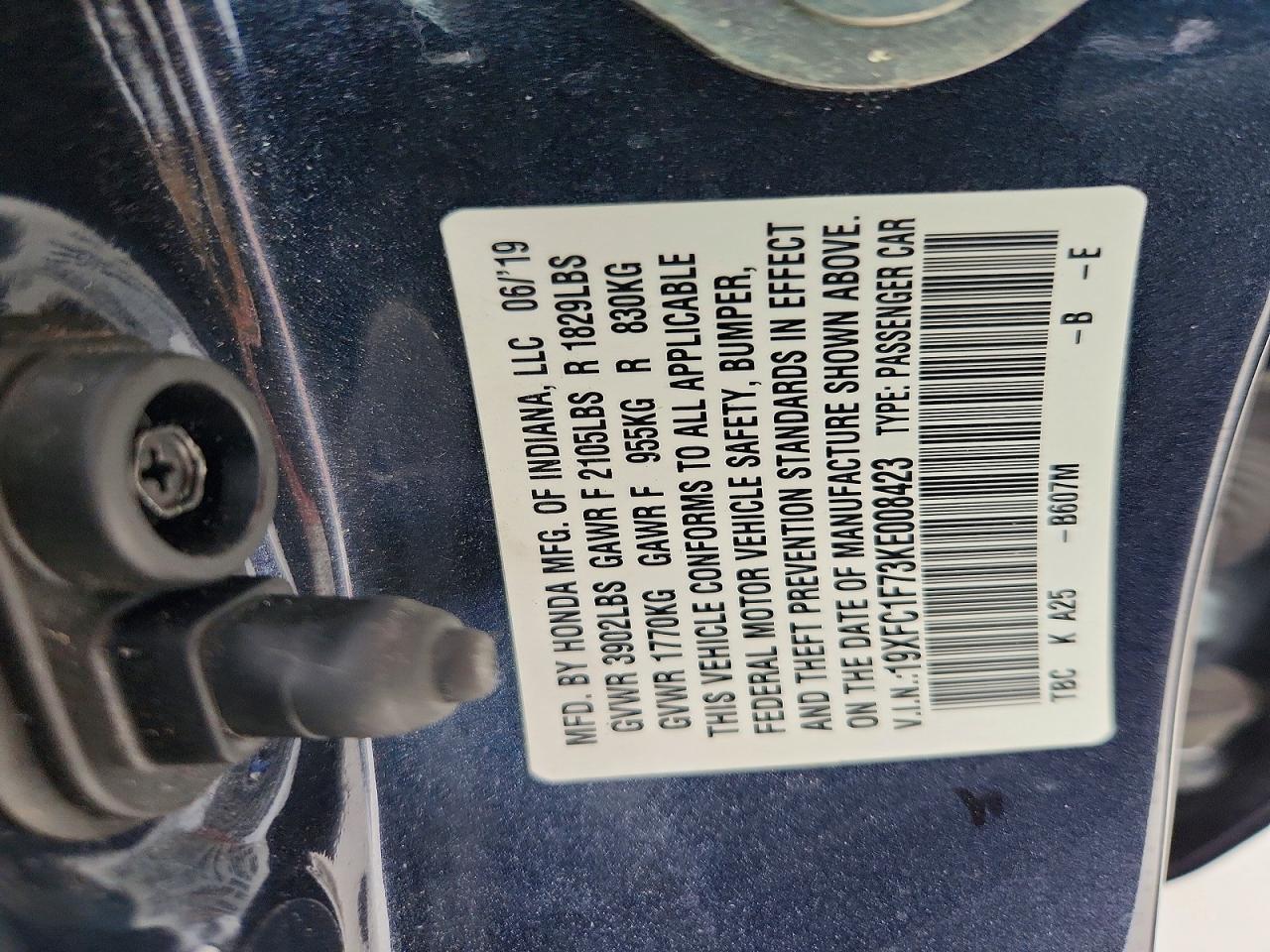 2019 Honda Civic exl