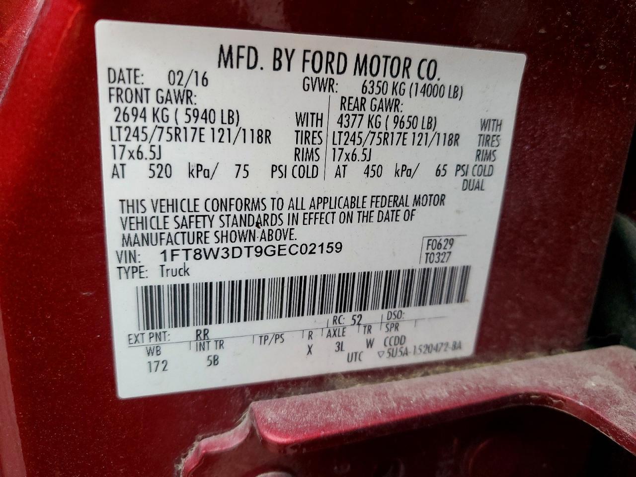 2016 Ford F350 Super Duty