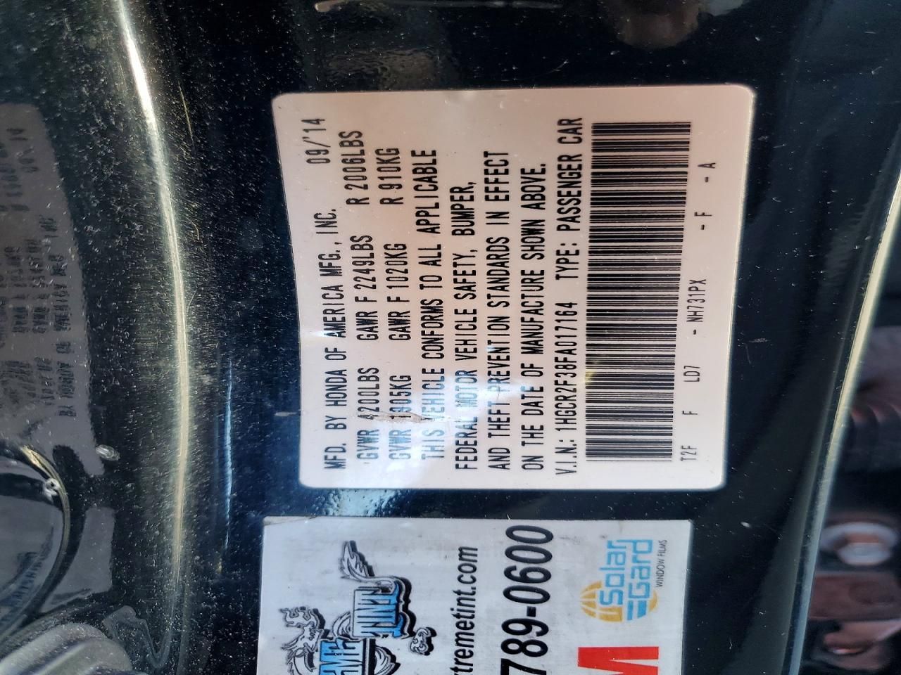 2015 Honda Accord lx