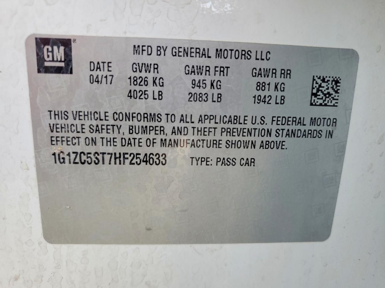 2017 Chevrolet Malibu ls