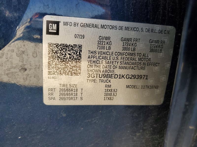 2019 GMC Sierra K1500 SLE