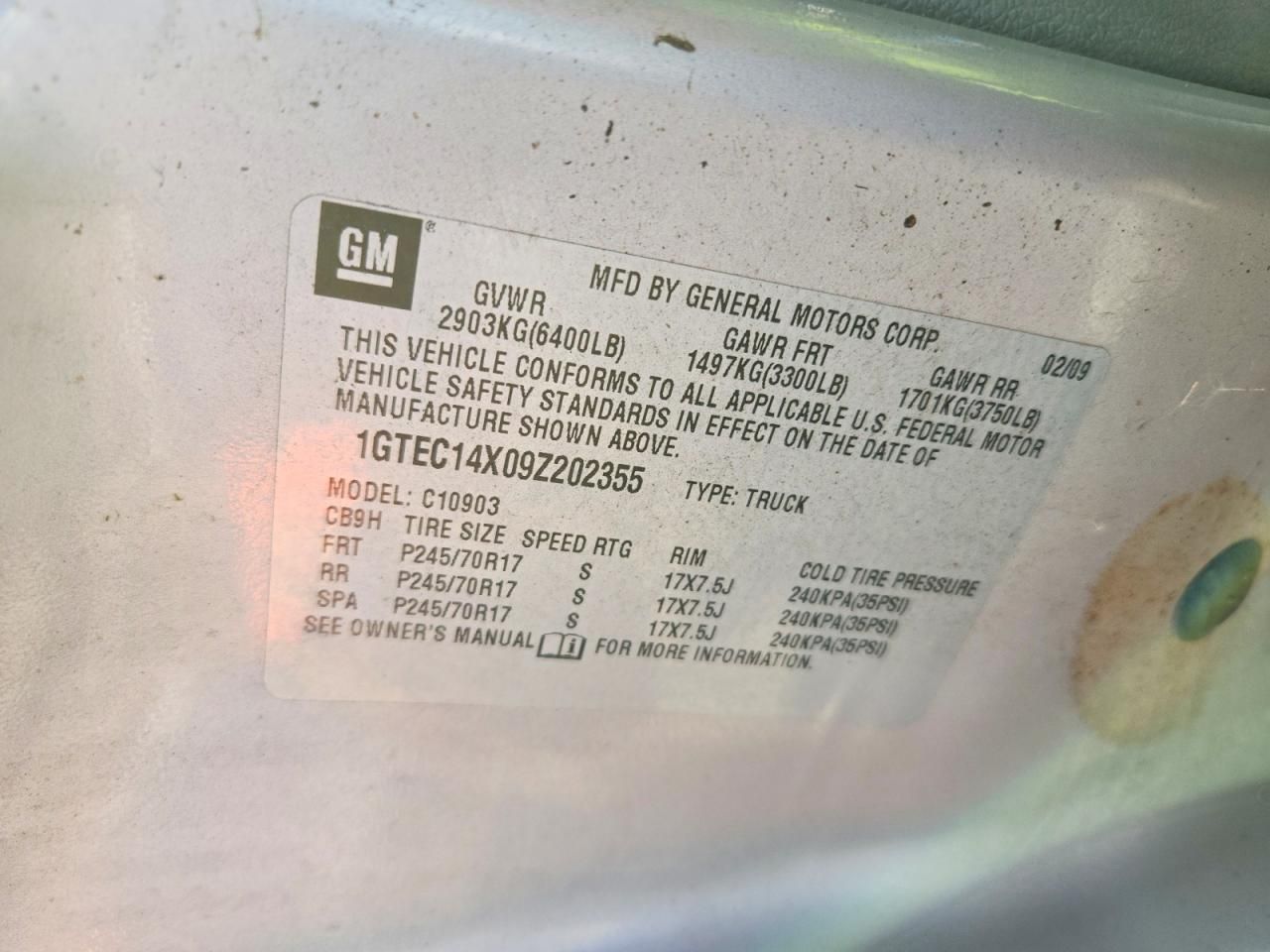 2009 GMC Sierra C1500