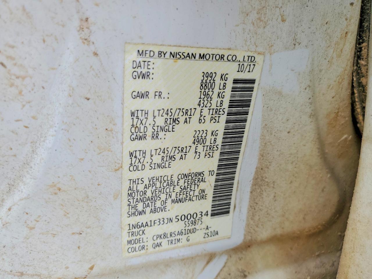 2018 Nissan Titan xd s