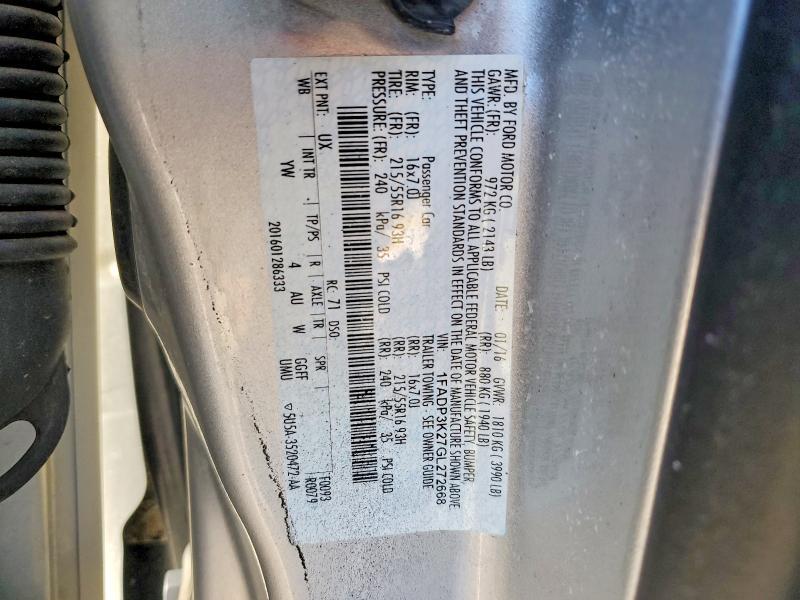 2016 Ford Focus se