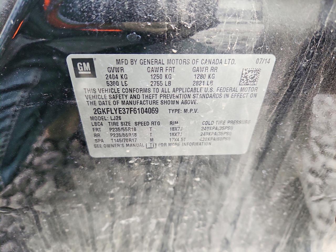 2015 GMC Terrain slt