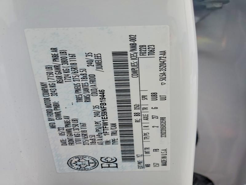 2022 Ford F150 Supercrew