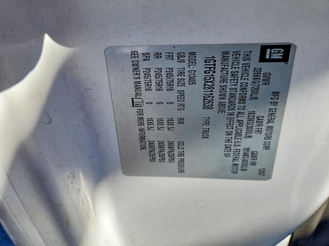 2008 GMC Savana G1500