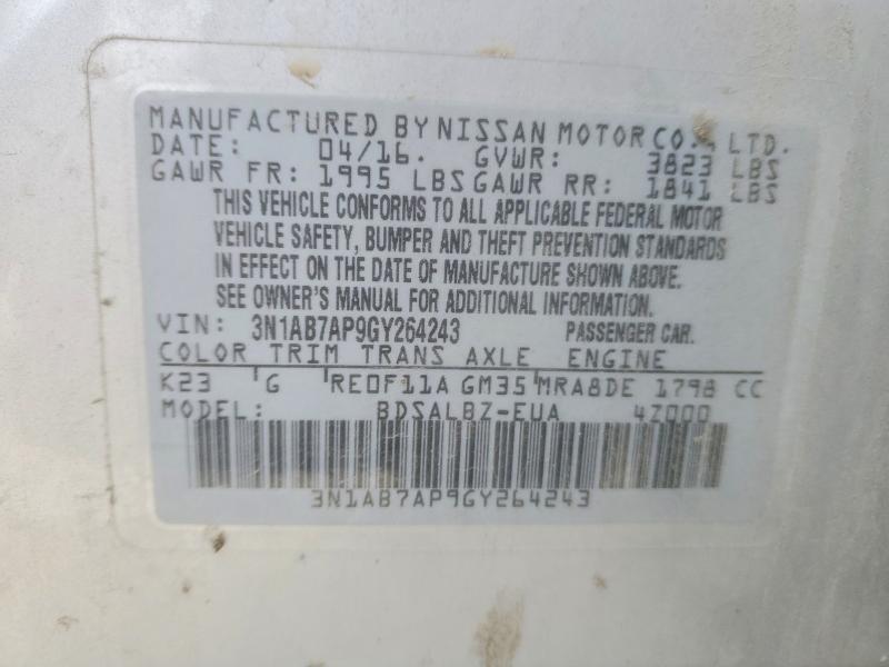 2016 Nissan Sentra s