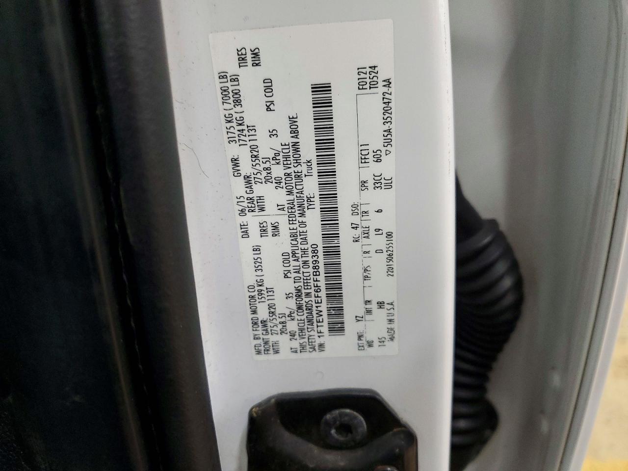 2015 Ford F150 Supercrew