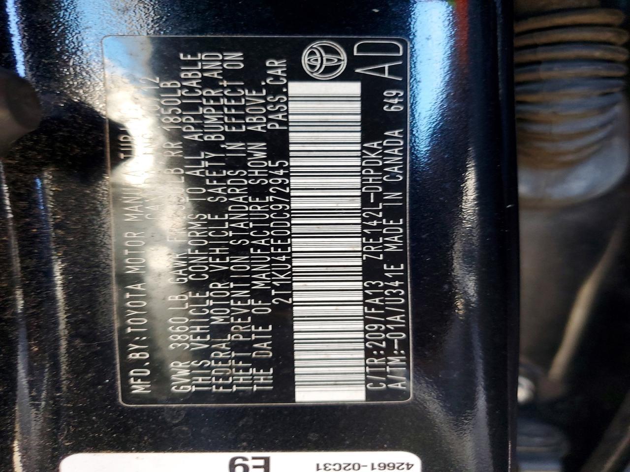 2013 Toyota Corolla Matrix