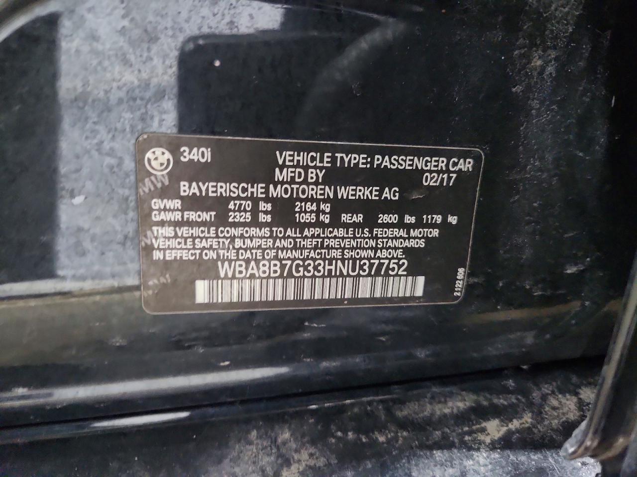 2017 BMW 340 xi