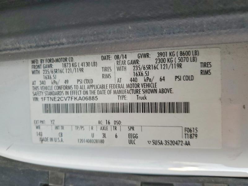 2015 Ford Transit T-250 Utility / Service Van