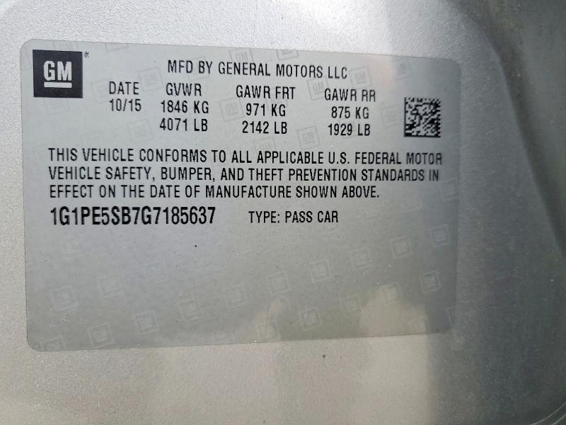 2016 Chevrolet Cruze Limited lt