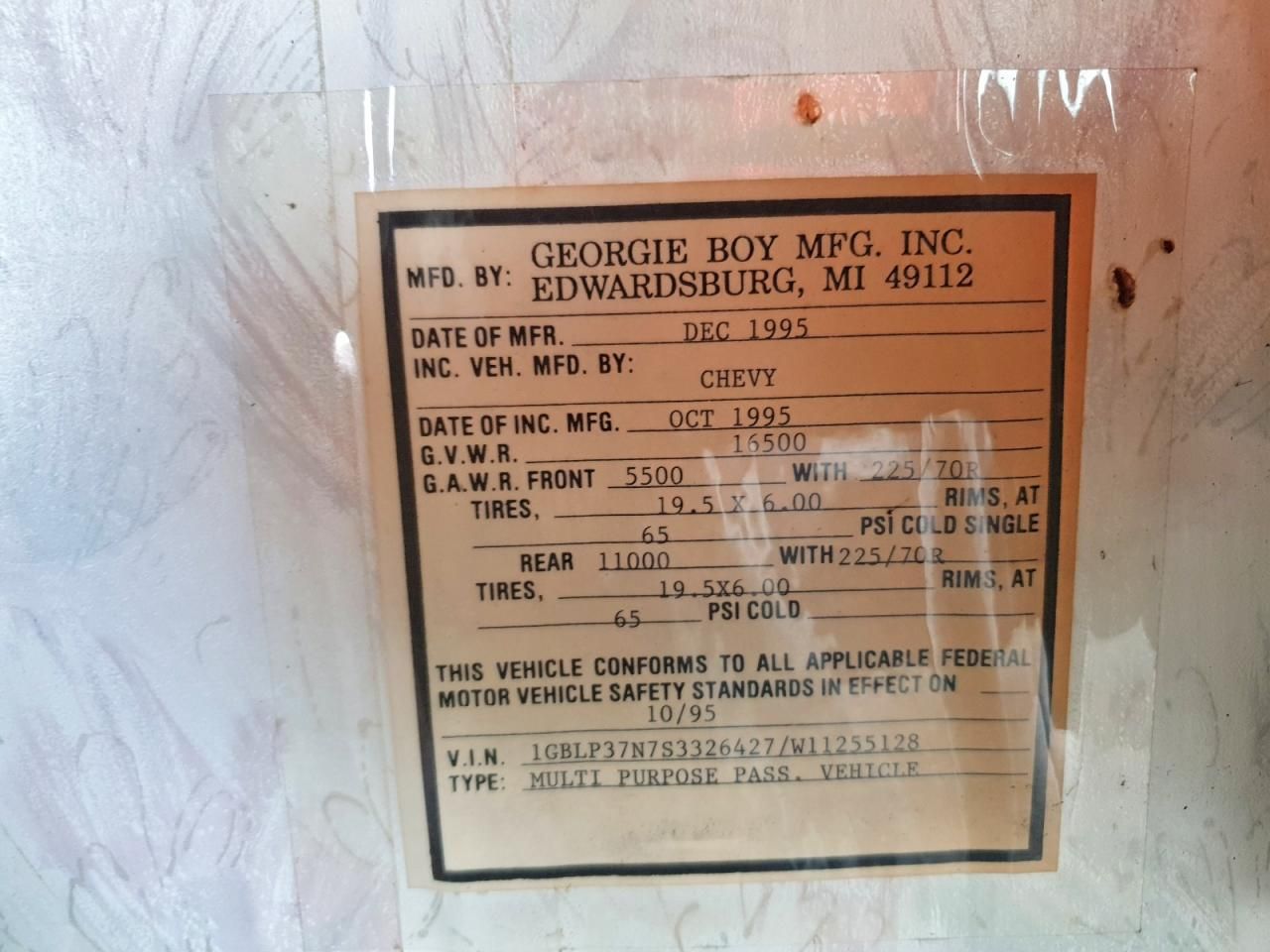1995 Chevrolet P30