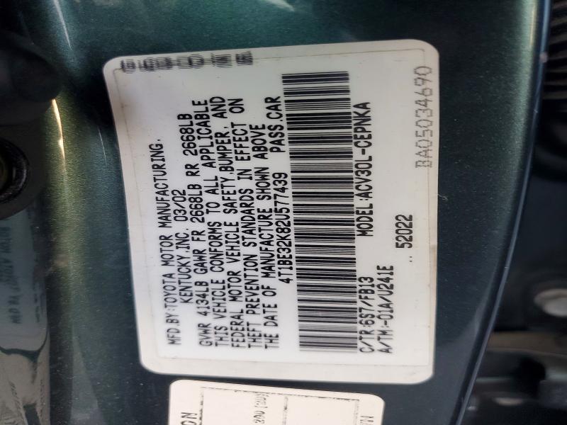 2002 Toyota Camry le