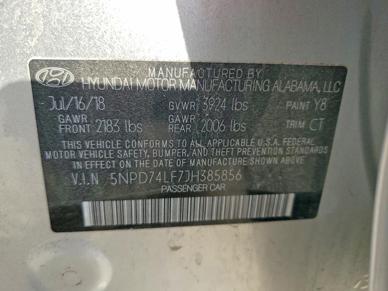 2018 Hyundai Elantra se