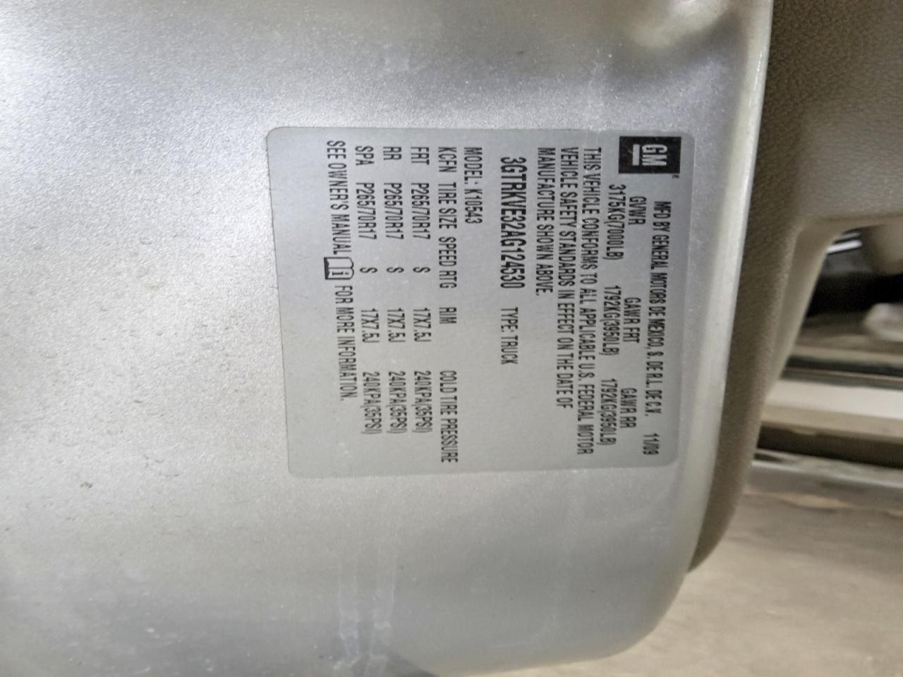 2010 GMC Sierra K1500 sle