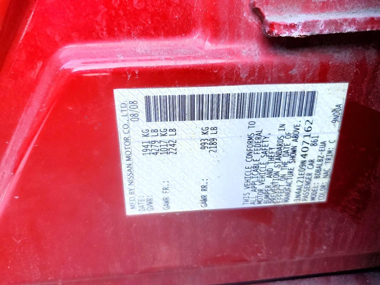 2009 Nissan Altima 2.5