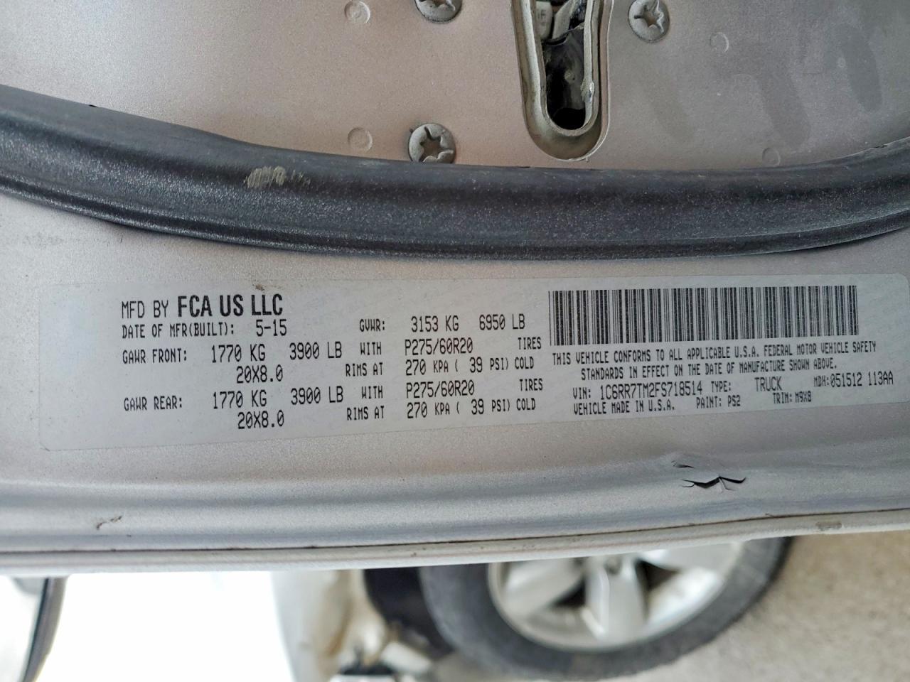 2015 Dodge RAM 1500 SLT
