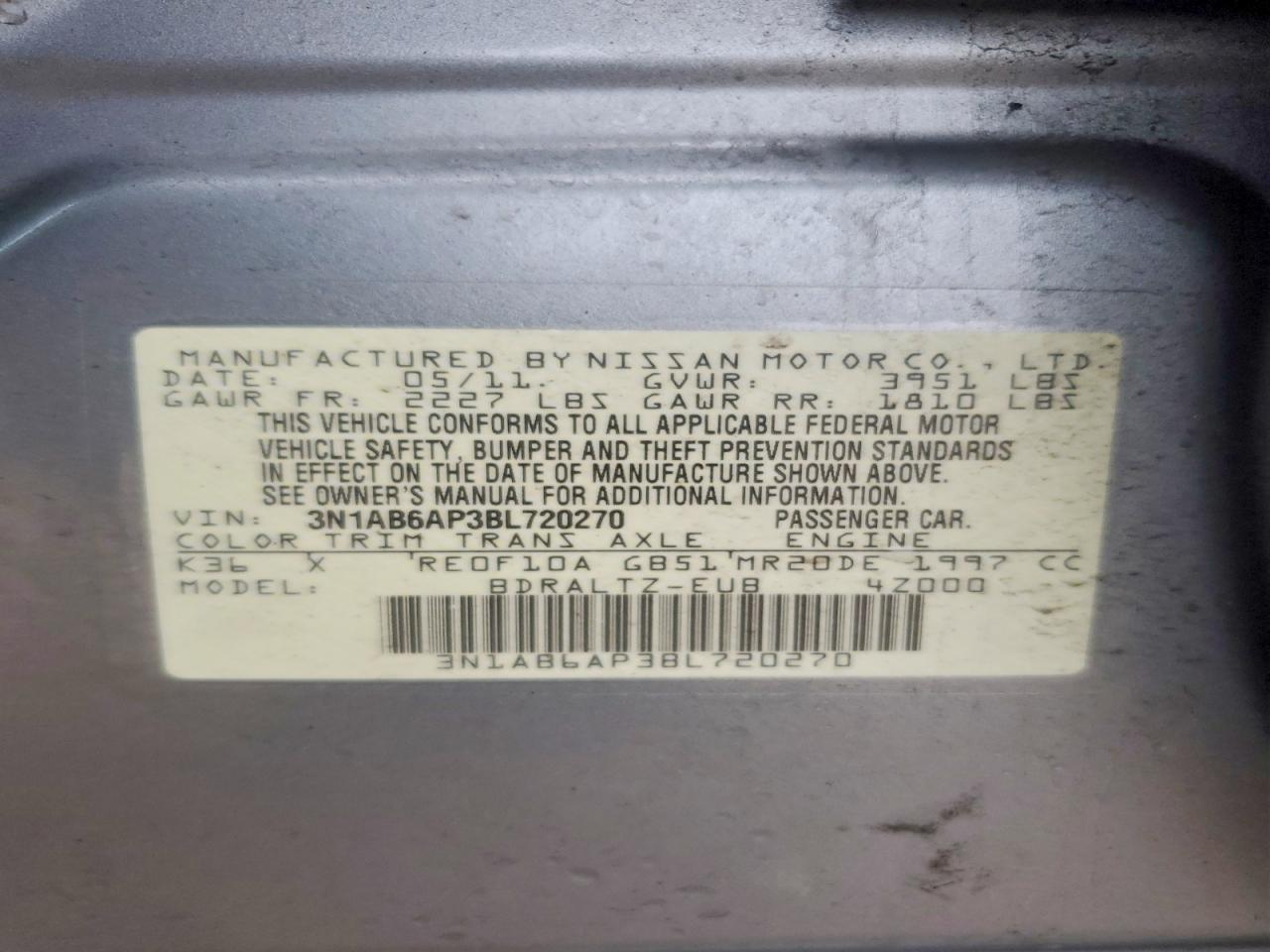 2011 Nissan Sentra 2.0