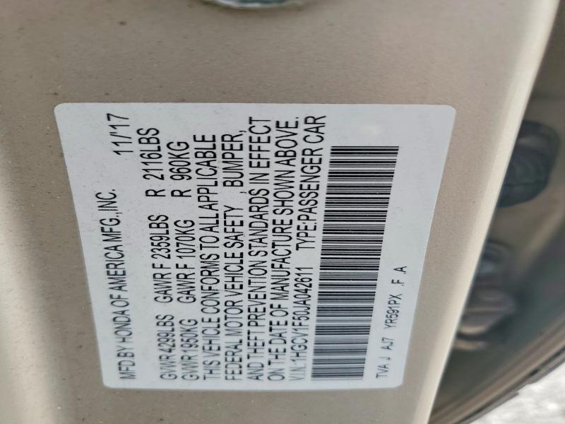 2018 Honda Accord exl