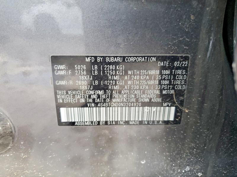 2022 Subaru Outback Limited xt