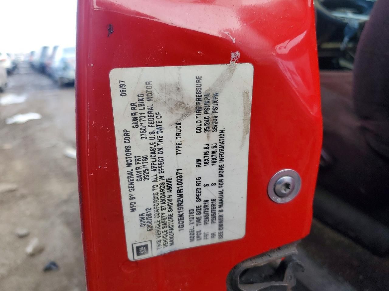 1998 Chevrolet Gmt-400 K1500