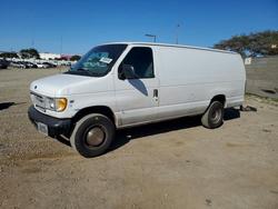 Salvage trucks for sale at San Diego, CA auction: 2002 Ford E350 Delivery Van