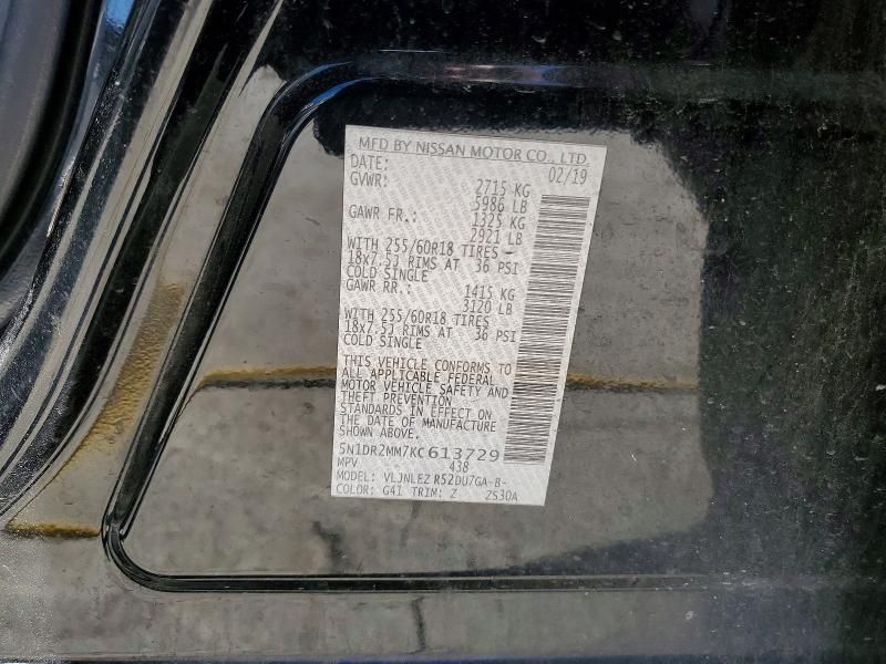 2019 Nissan Pathfinder sv