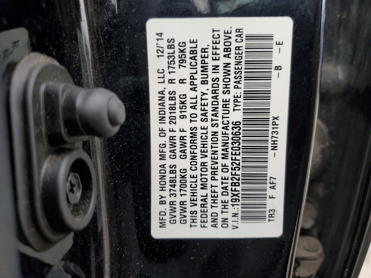 2015 Honda Civic lx