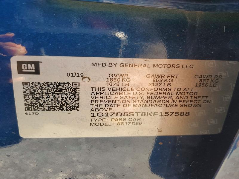 2019 Chevrolet Malibu lt