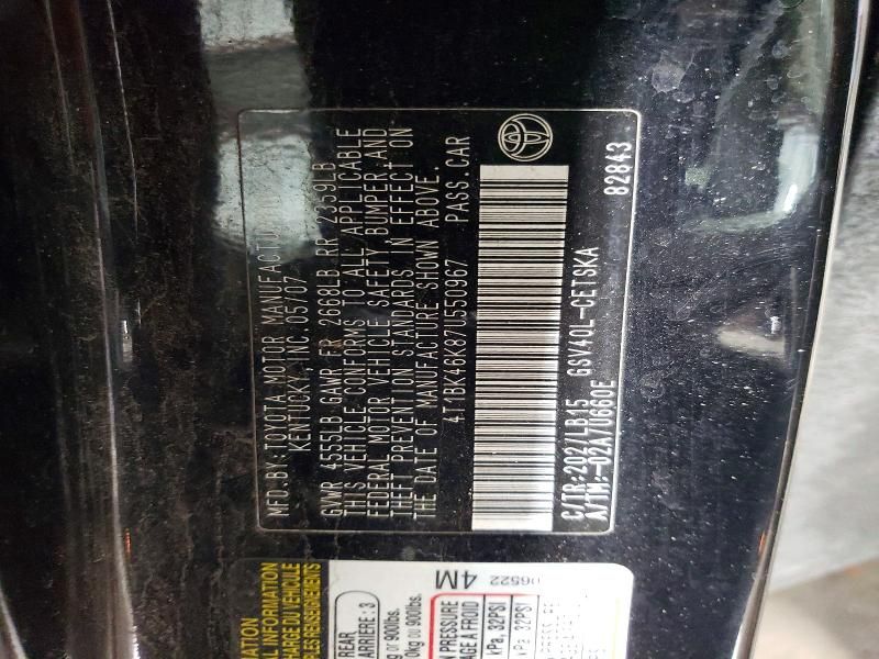 2007 Toyota Camry le