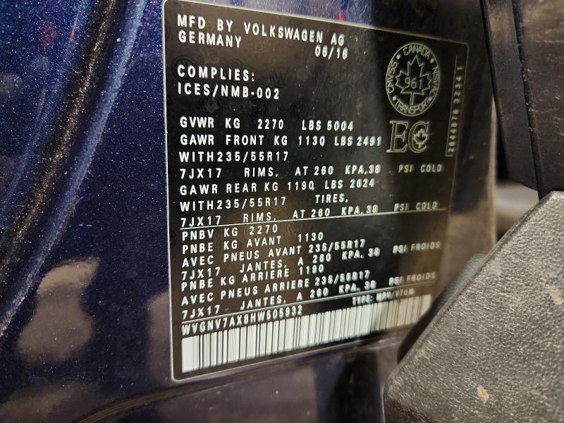 2017 Volkswagen Tiguan Wolfsburg