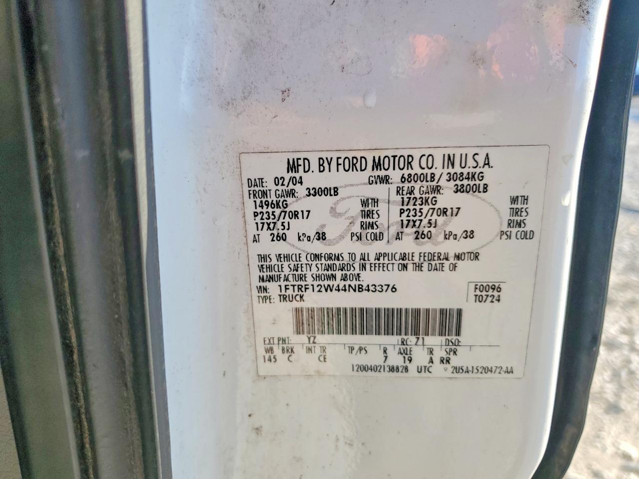2004 Ford F150
