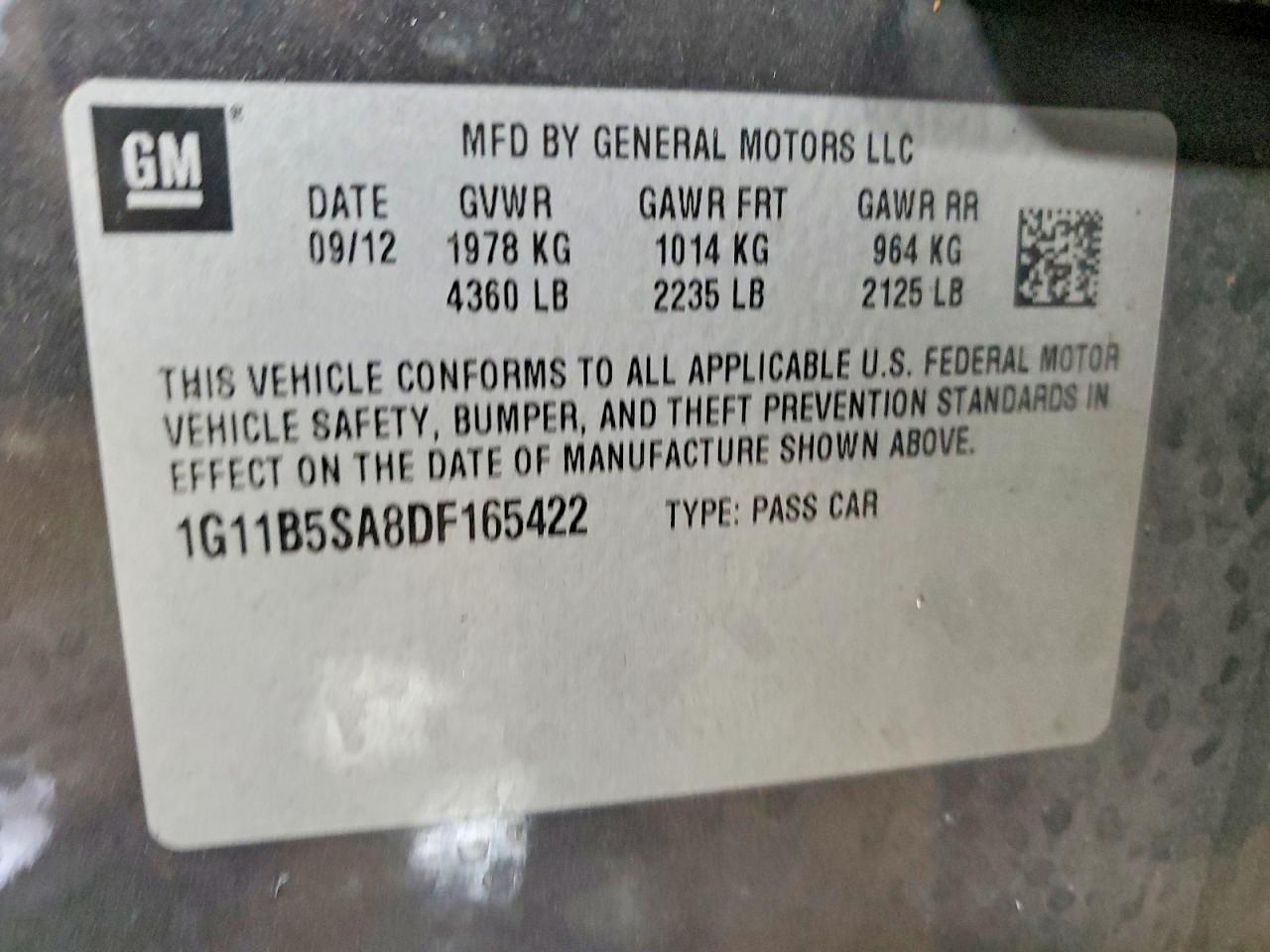 2013 Chevrolet Malibu ls