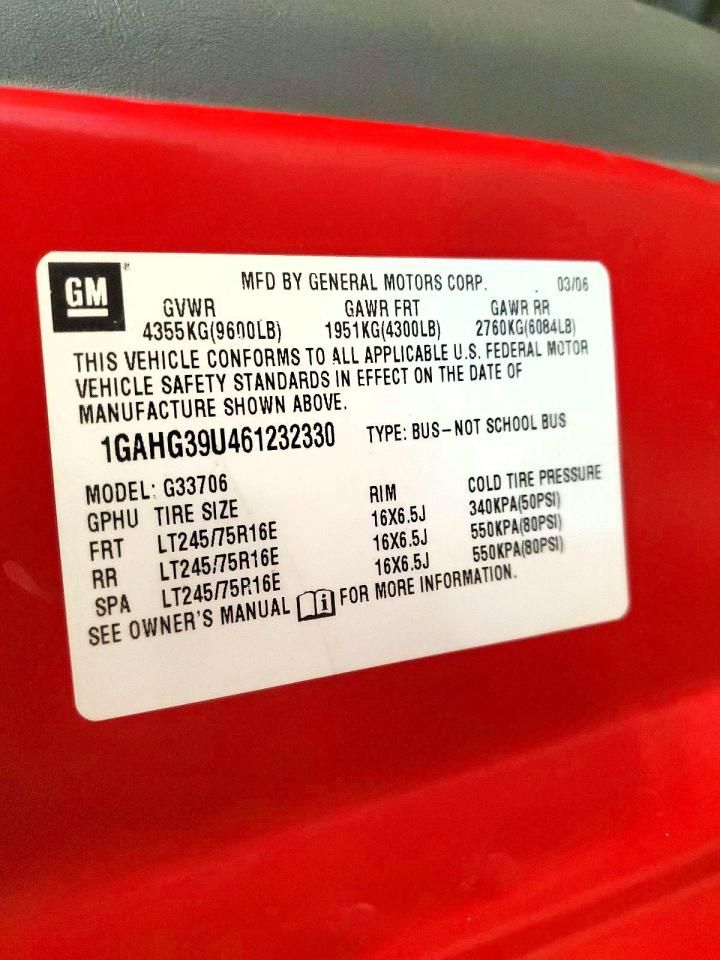 2006 Chevrolet Express G3500