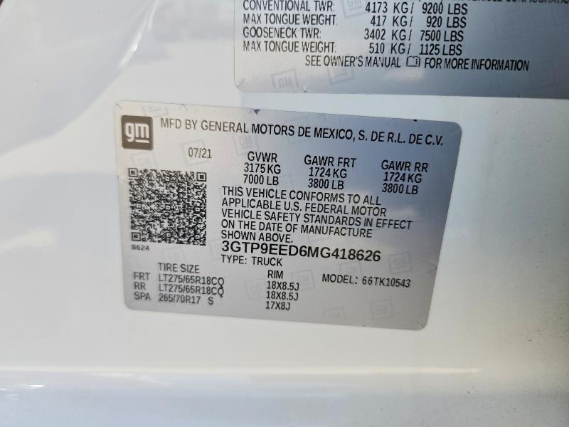 2021 GMC Sierra K1500 AT4
