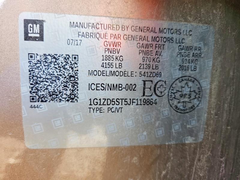 2018 Chevrolet Malibu lt